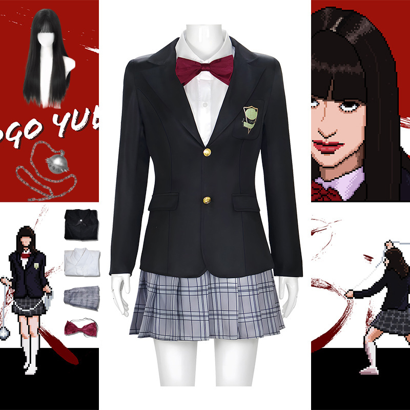 Formal Skirt - Cadılar Bayramı Gogo Yubari Cosplay Siyah