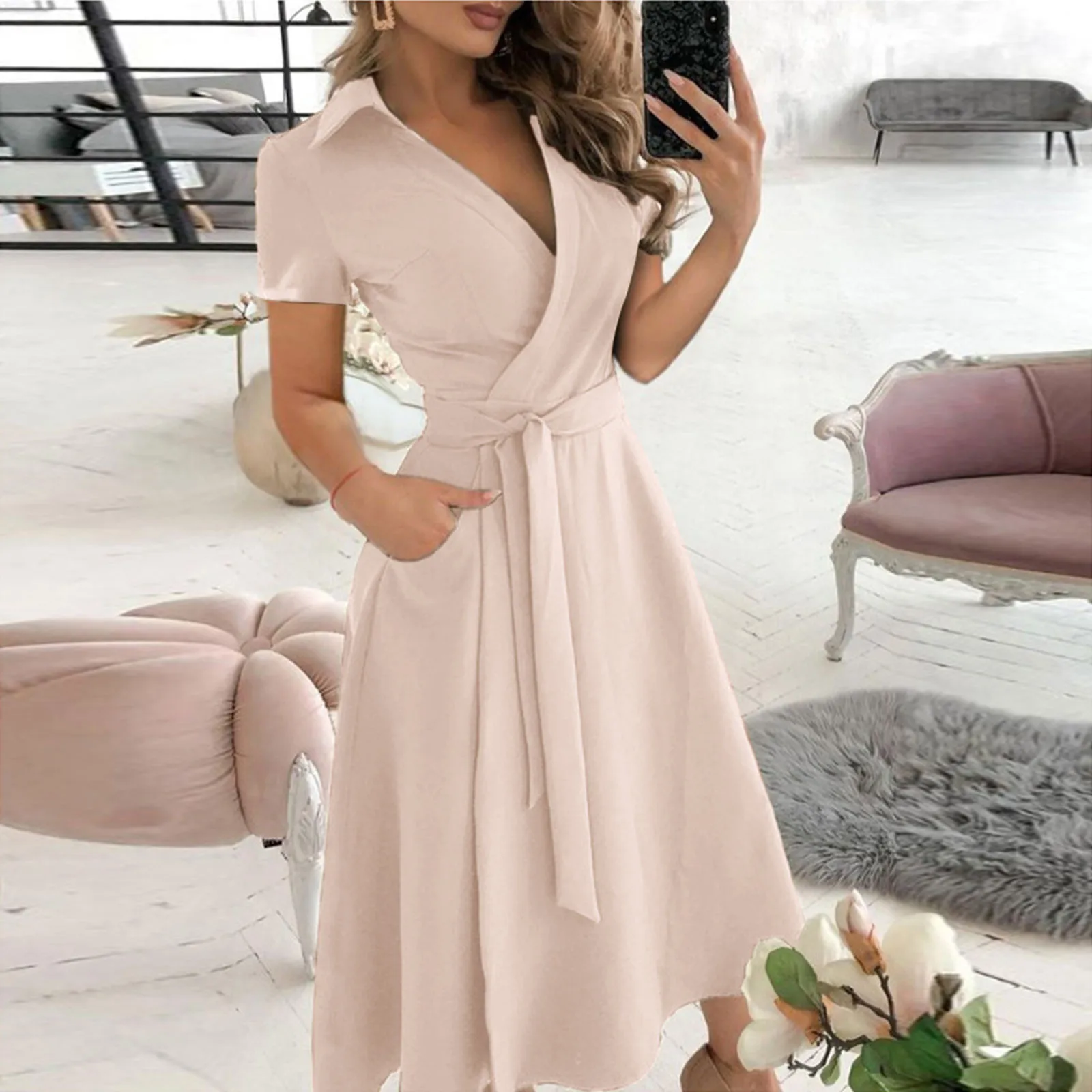 İlkbahar yaz moda ofis dantell - Women'S Red Formal Wear incelemesi ve fiyatı