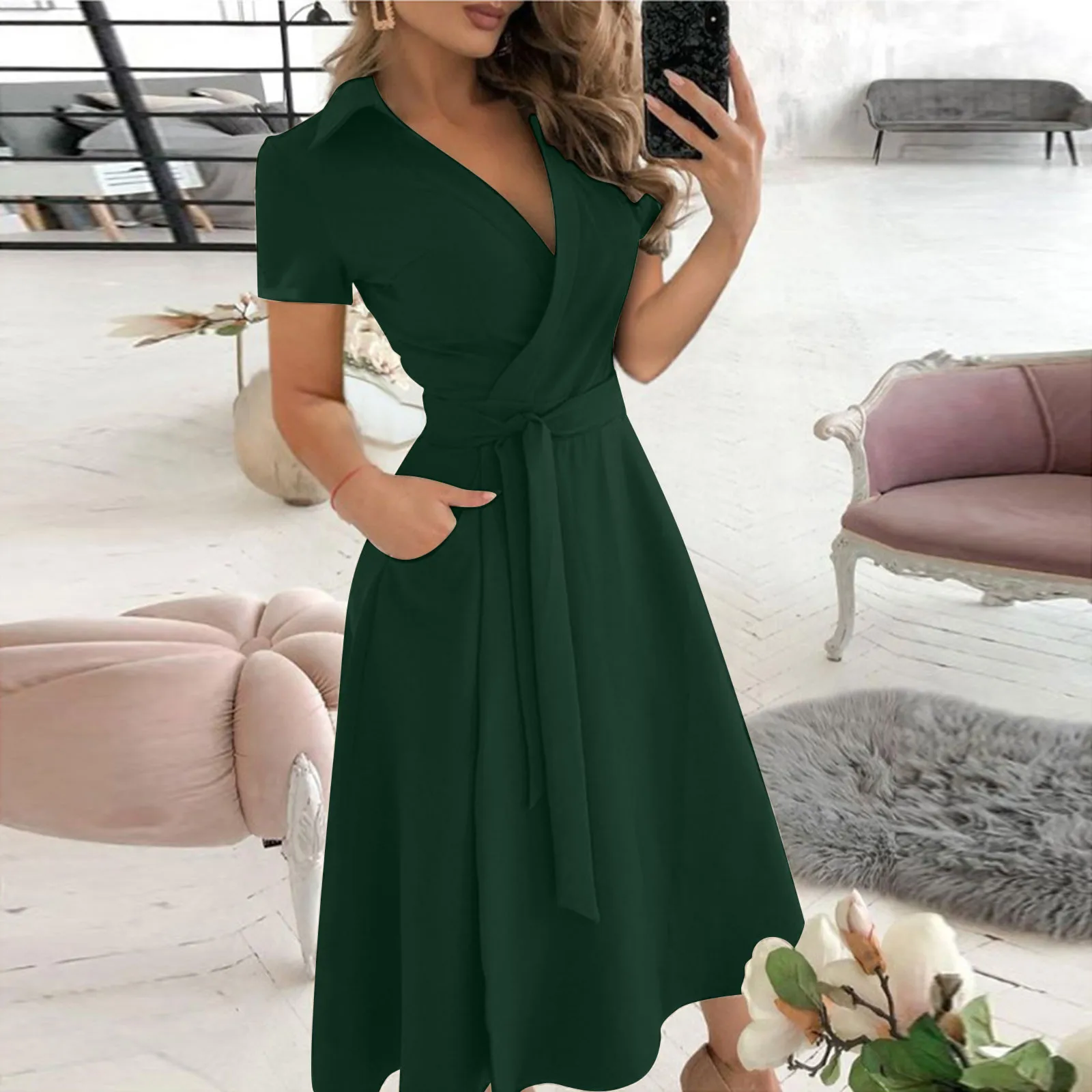İlkbahar yaz moda ofis dantell - Women'S Red Formal Wear incelemesi ve fiyatı