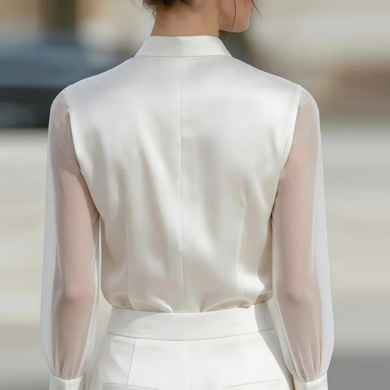 Yeni Fileli Şeffaf Moda Gömlek - Silk Blouse incelemesi ve fiyatı