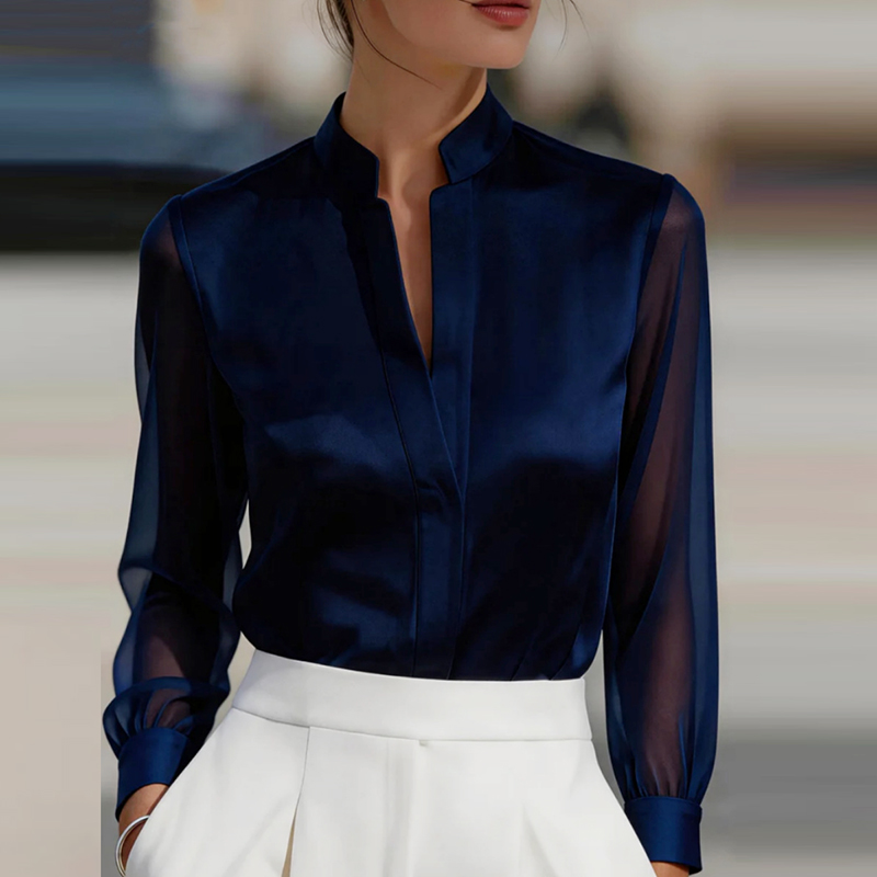 Yeni Fileli Şeffaf Moda Gömlek - Silk Blouse incelemesi ve fiyatı