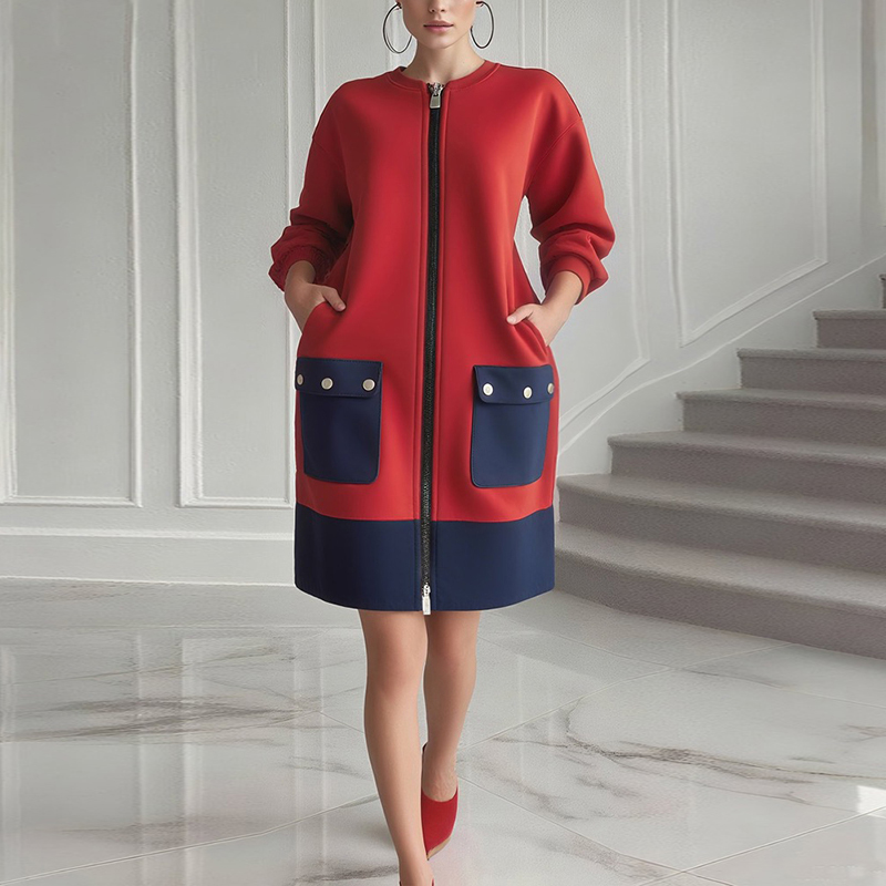 Modigirl Kontrast Renkli Uzun  - Women'S Red Formal Wear incelemesi ve fiyatı