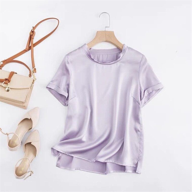 Spor Buz İpeği Kısa Kollu suni - Silk Blouse incelemesi ve fiyatı