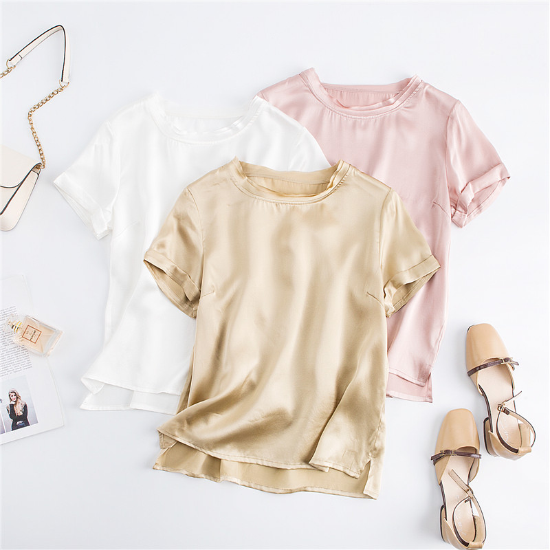 Spor Buz İpeği Kısa Kollu suni - Silk Blouse incelemesi ve fiyatı