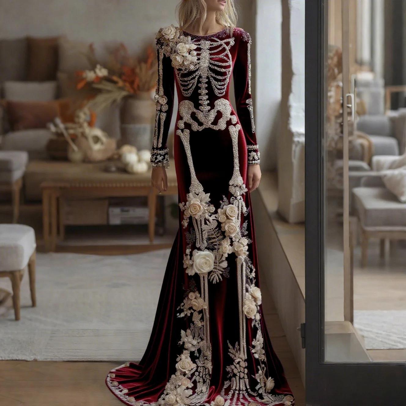 2026 Yeni Kadın İskelet Desenl - Evening Gown incelemesi ve fiyatı